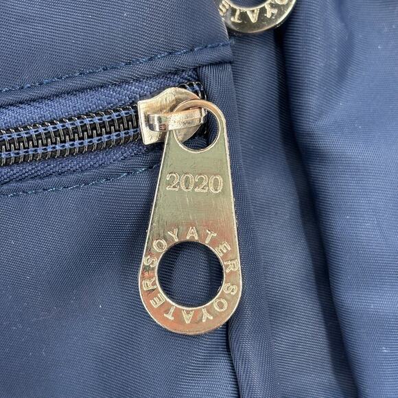 Soyater Nylon Crossbody Shoulder Bag Navy Blue Zip Pockets Handbag Purse - Picture 10 of 12